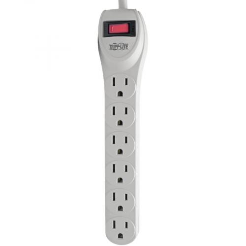 Tripp Lite By Eaton Protect It! 6 Outlet Home Computer Surge Protector, 2 Ft. (0.61 M) Cord, 180 Joules Alternate-Image5/500