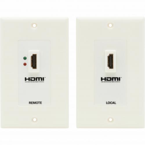 Tripp Lite By Eaton HDMI Over Dual Cat5/Cat6 Extender Wall Plate Kit With Transmitter And Receiver, TAA Alternate-Image5/500