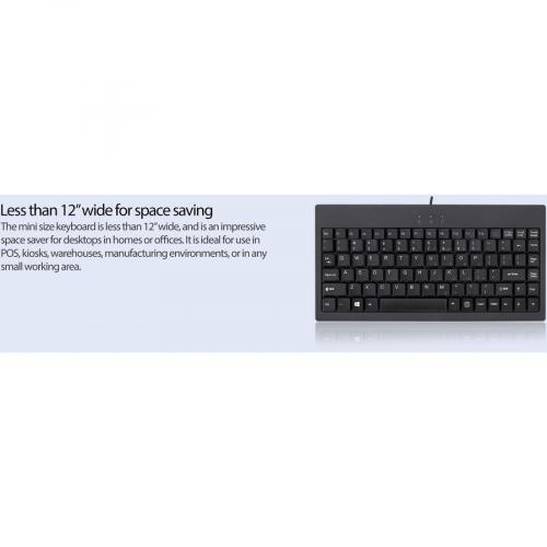 Adesso EasyTouch AKB 110B Mini Keyboard Alternate-Image5/500
