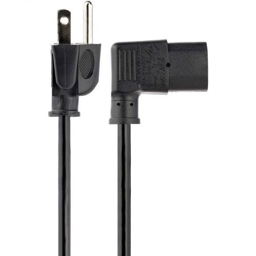StarTech.com 10ft (3m) Computer Power Cord, NEMA 5 15P To Right Angle C13, 10A 125V, 18AWG, Replacement AC Power Cord, Monitor Power Cable Alternate-Image5/500