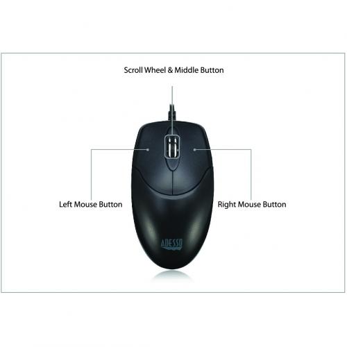 Adesso 3 Button Desktop Optical Scroll Mouse (USB) Alternate-Image5/500