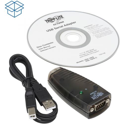 Tripp Lite By Eaton Keyspan USB To Serial Adapter   USB A Male To DB9 RS232 Male, 3 Ft. (0.91 M), TAA Alternate-Image5/500
