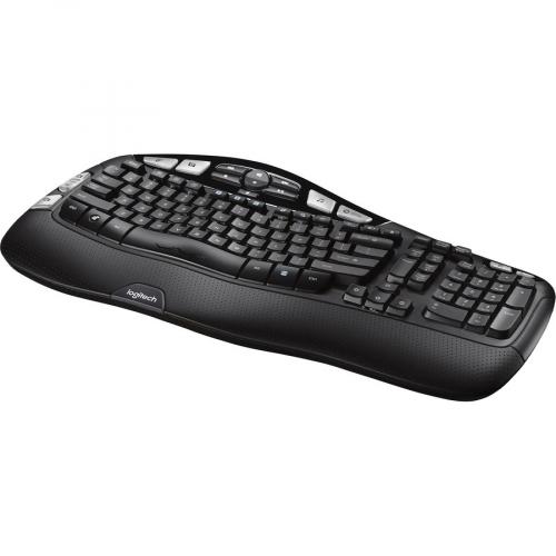 Logitech MK550 Wireless Wave Keyboard And Mouse Combo, Ergonomic Wave Design, Black Alternate-Image5/500