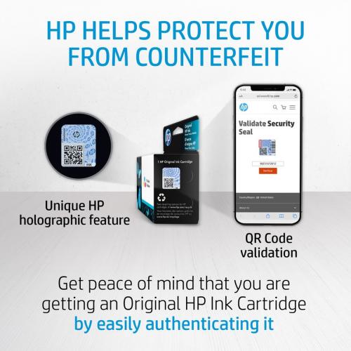 HP 932 Black Ink Cartridge | Works With HP OfficeJet 6100, 6600, 6700, 7110, 7510, 7610 Series | CN057AN Alternate-Image5/500