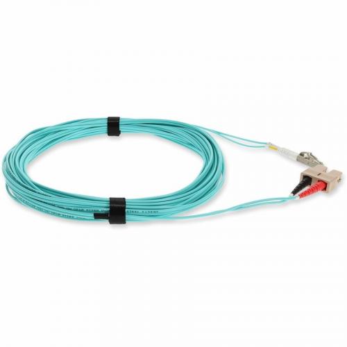 AddOn 3m LC (Male) To SC (Male) Aqua OM3 Duplex Fiber OFNR (Riser Rated) Patch Cable Alternate-Image5/500
