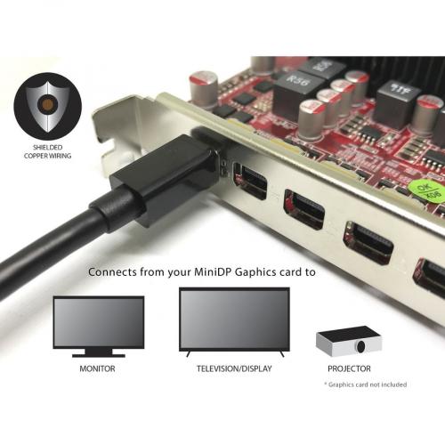VisionTek Mini DisplayPort To DVI D Dual Link Adapter (M/F) Alternate-Image5/500