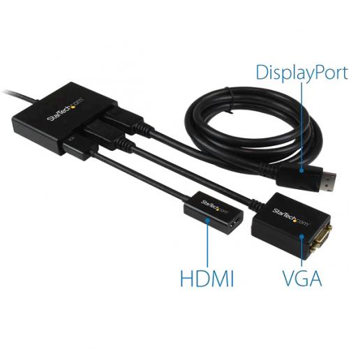 StarTech.com 3 Port Multi Monitor Adapter, Mini DisplayPort 1.2 To DP MST Hub, Video Splitter For Extended Desktop Mode, Windows Only Alternate-Image5/500