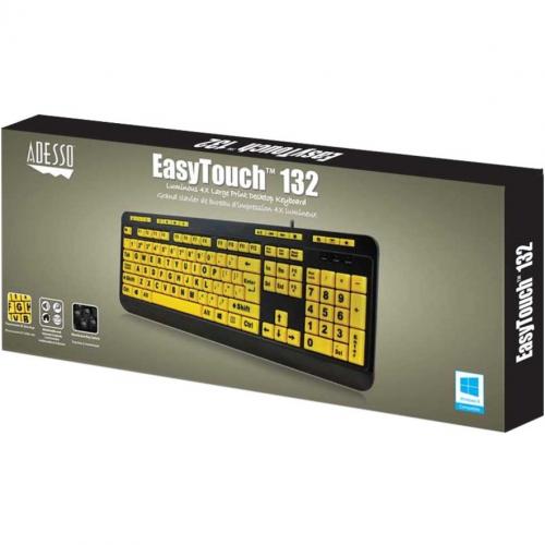 Adesso Luminous 4X Large Print Multimedia Desktop Keyboard Alternate-Image5/500