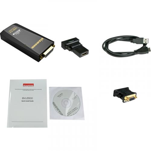 Diamond Multimedia USB 3.0 To VGA/DVI / HDMI Video Graphics Adapter Up To 2048?1152 / 1920?1080 (BVU3500) Alternate-Image5/500