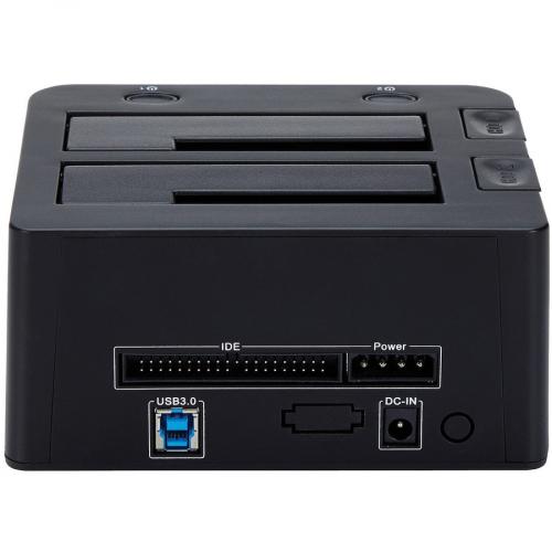 StarTech.com Dual Bay USB 3.0 To SATA And IDE Hard Drive Docking Station, 2.5/3.5" SATA III And IDE (40 Pin), SSD/HDD Dock, Top Loading Alternate-Image5/500