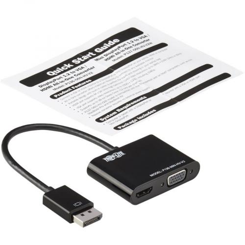 Tripp Lite By Eaton DisplayPort To VGA/HDMI All In One Converter Adapter, DP Ver 1.2, 4K 30 Hz HDMI Alternate-Image5/500