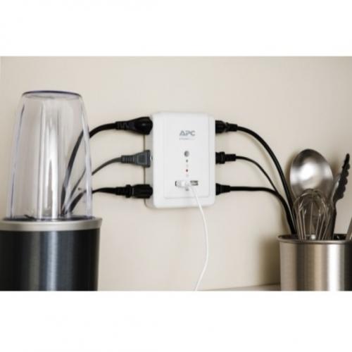 APC By Schneider Electric Essential SurgeArrest 6 Outlet Wall Mount With USB, 120V Alternate-Image5/500