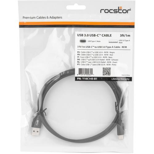 Rocstor Premium USB C To USB A Cable (3ft)   M/M   USB 3.0 Alternate-Image5/500
