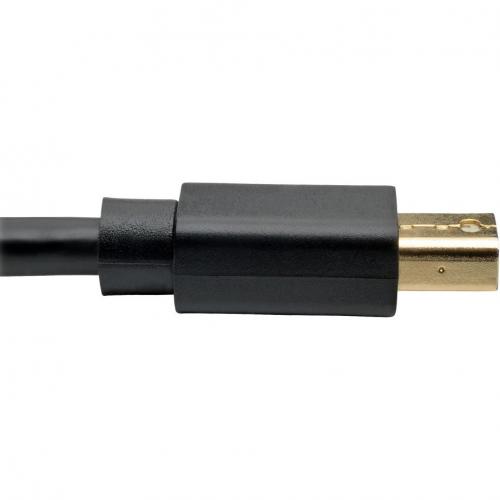 Eaton Tripp Lite Series Mini DisplayPort To DisplayPort Adapter Cable, 4K (M/M), DP Latching Connector, Black, 10 Ft. (3.1 M) Alternate-Image5/500