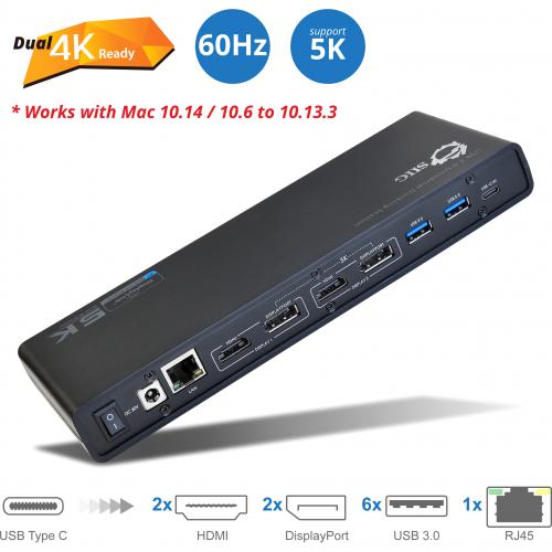 SIIG USB 3.0 4K Dual Video Docking Station Alternate-Image5/500