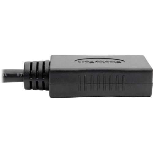 Eaton Tripp Lite Series Keyspan Mini DisplayPort To DisplayPort Adapter, 4K 60 Hz, Black (M/F), 6 In. (15.24 Cm) Alternate-Image5/500