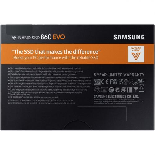 Samsung 860 EVO MZ 76E250B/AM 250 GB Solid State Drive   2.5" Internal   SATA (SATA/600) Alternate-Image5/500