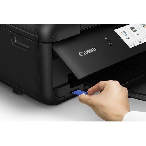 Canon PIXMA TS TS9520 Wireless Inkjet Multifunction Printer Color Copier/Scanner 4800x1200 Print Manual Duplex Print 100 Sheets Input Color Scanner 1200 Optical Scan Ethernet Wireless LAN Canon Mobile Printing Alternate-Image5/500