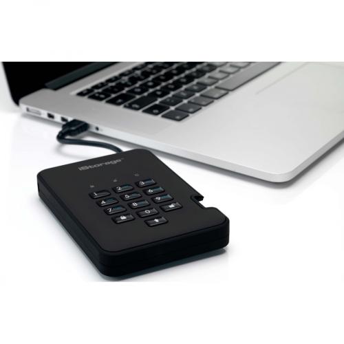 IStorage DiskAshur2 5 TB Portable Rugged Hard Drive   2.5" External   Black   TAA Compliant Alternate-Image5/500