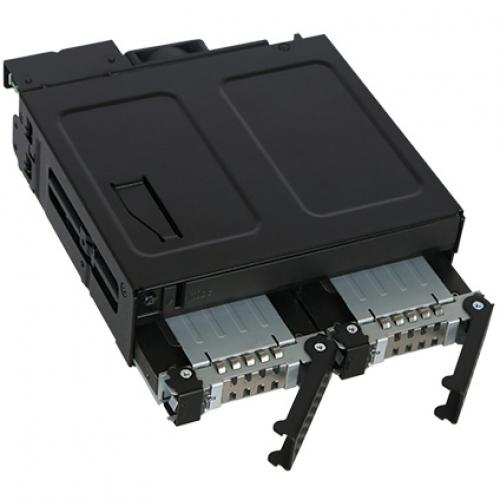 Icy Dock ToughArmor MB602SPO B Drive Enclosure For 5.25"   Serial ATA/300 Host Interface Internal   Black Alternate-Image5/500