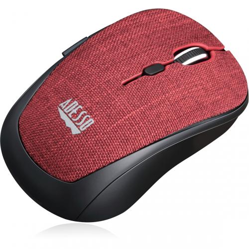 Adesso IMouse S80R   Wireless Fabric Optical Mini Mouse (Red) Alternate-Image5/500