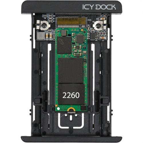 Icy Dock MB705M2P B Drive Enclosure For 2.5"   U.2 (SFF 8639) Host Interface External   Black Alternate-Image5/500