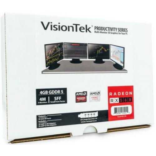 VisionTek AMD Radeon RX 560 Graphic Card   4 GB GDDR5   Low Profile Alternate-Image5/500