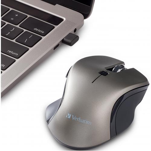 Verbatim USB C&trade; Wireless Blue LED Mouse   Graphite Alternate-Image5/500
