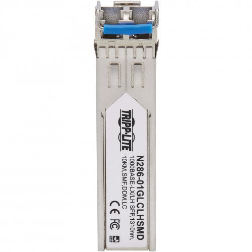 Eaton Tripp Lite Series Cisco Compatible GLC LH SMD SFP Transceiver   10/100/1000Base LX/LH, DDM, Singlemode LC, 1310 Nm, 10 Km Alternate-Image5/500