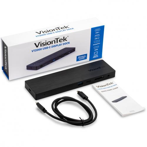 VisionTek VT2000 USB C Docking Station   Multi Display MST Alternate-Image5/500