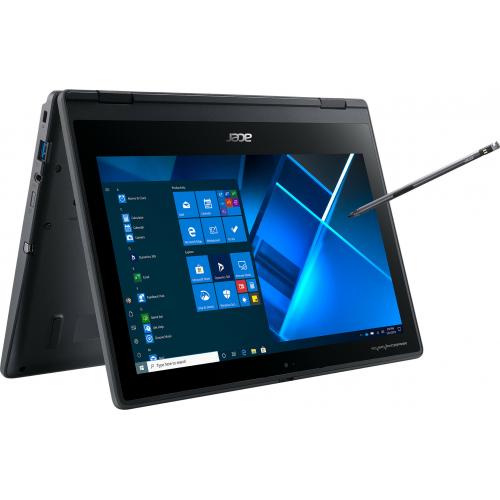 Acer TravelMate Spin B3 B311RN 31 TMB311RN 31 C4SU 11.6" Touchscreen Convertible 2 In 1 Notebook   Full HD   1920 X 1080   Intel Celeron N4120 Quad Core (4 Core) 1.10 GHz   4 GB Total RAM   128 GB Flash Memory   Shale Black Alternate-Image5/500