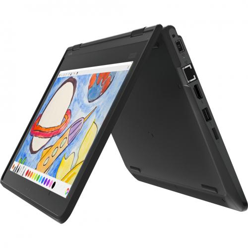 Lenovo ThinkPad Yoga 11e 5th Gen 20LMS06500 11.6" Touchscreen Convertible 2 In 1 Notebook   HD   1366 X 768   Intel Celeron N4120 Quad Core (4 Core) 1.10 GHz   4 GB Total RAM   128 GB SSD   Black Alternate-Image5/500