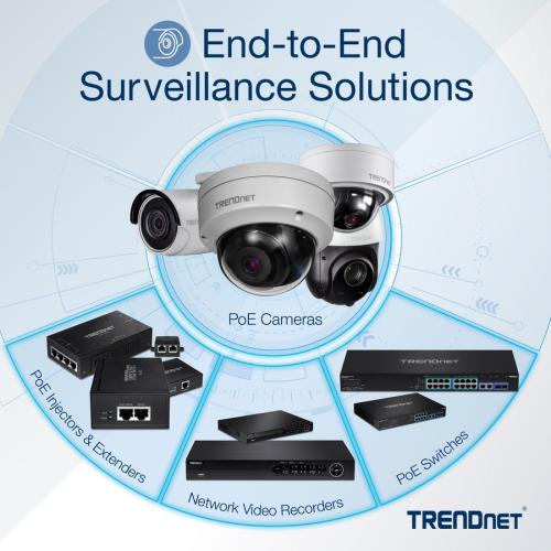 TRENDnet Indoor Outdoor 4 Megapixel HD PoE Bullet Style Day Night Network Camera, Digital WDR, 2688 X 1520p, Smart IR, IP66 Rated Housing, Up To 100ft Night Vision, ONVIF, IPv6, White, TV IP314PI Alternate-Image5/500