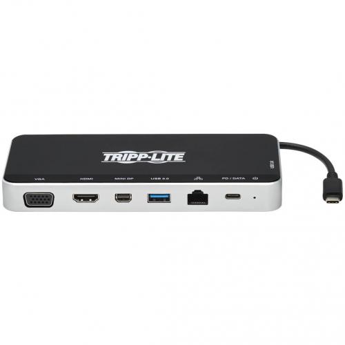 Tripp Lite By Eaton USB Dock, Triple Display   4K HDMI & MDP, VGA, USB 3.x (5Gbps), USB A/C Hub, GbE, 60W PD Charging Alternate-Image5/500