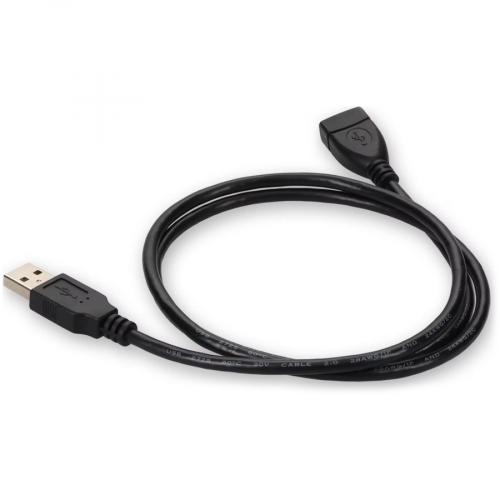 AddOn 3ft USB 2.0 (A) Male To Female Black Cable Alternate-Image5/500
