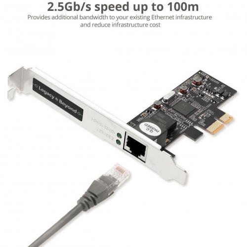 SIIG Single 2.5G 4 Speed Multi Gigabit Ethernet PCIe Card Alternate-Image5/500