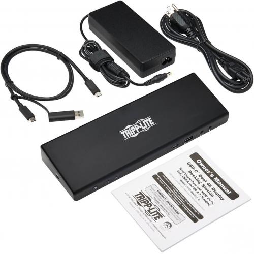 Tripp Lite By Eaton USB C Dock, Dual Display   5K 60 Hz DP, 4K 60 Hz HDMI, USB 3.x (5Gbps), USB A/C Hub, GbE, 85W PD Charging Alternate-Image5/500