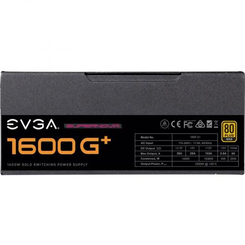 EVGA SuperNOVA 1600 G+ 1600W Power Supply Alternate-Image5/500