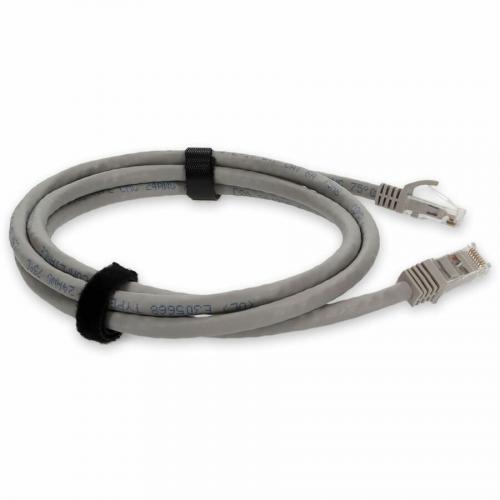 AddOn 10ft RJ 45 (Male) To RJ 45 (Male) Gray Cat6A UTP PVC Copper Patch Cable Alternate-Image5/500