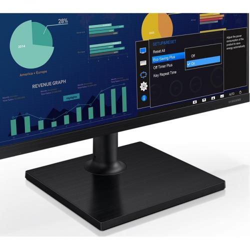 Samsung F22T454FQN 22" Full HD LCD Monitor   In Plane Switching (IPS) Technology   1920 X 1080   16.7 Million Colors   75 Hz Refresh Rate   USB Hub Alternate-Image5/500