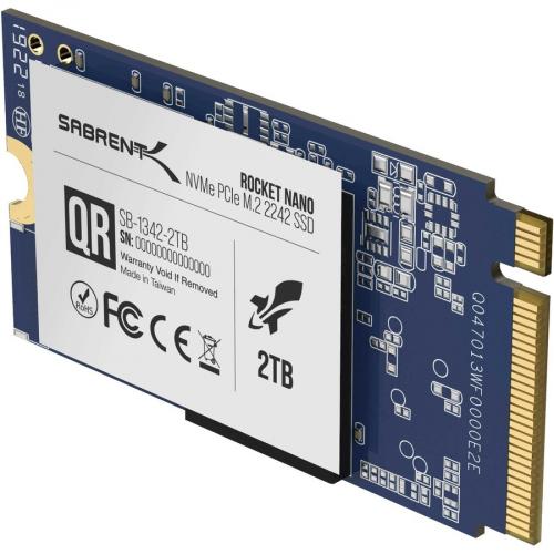 Sabrent Rocket SB 1342 2TB 2 TB Solid State Drive   M.2 2242 Internal   PCI Express NVMe (PCI Express NVMe 3.0 X4) Alternate-Image5/500