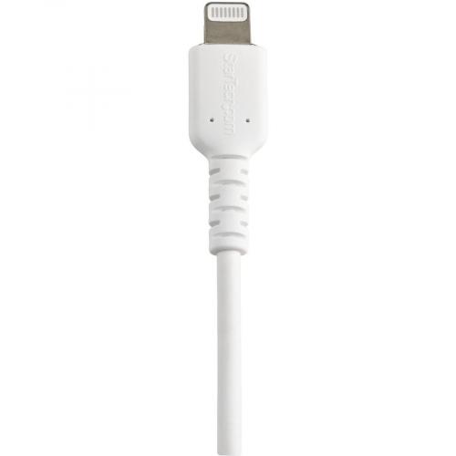 StarTech.com 6 Inch/15cm Durable White USB A To Lightning Cable, Rugged Heavy Duty Charging/Sync Cable For Apple IPhone/iPad MFi Certified Alternate-Image5/500