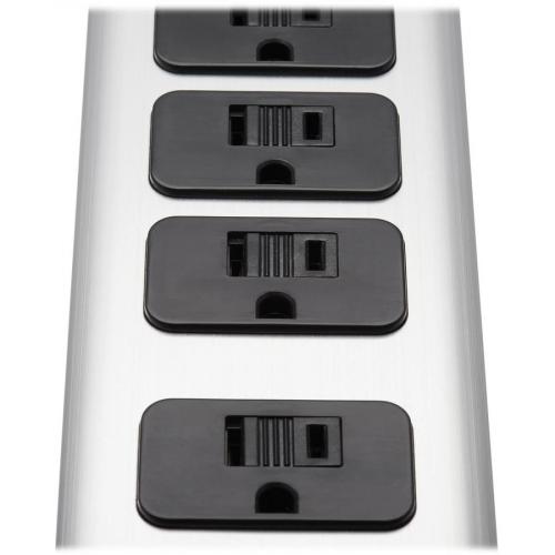Tripp Lite By Eaton 5 Outlet Surge Protector With 1 USB A And 1 USB C (3.9A Shared)   6 Ft. Cord, 2100 Joules, Metal Housing Alternate-Image5/500