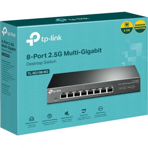 TP Link TL SG108 M2   8 Port Multi Gigabit Unmanaged Network Switch Alternate-Image5/500