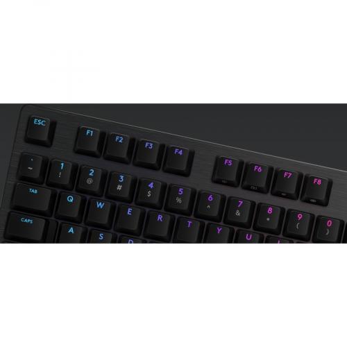 Logitech G512 Carbon LIGHTSYNC RGB Mechanical Gaming Keyboard   Wired Keyboard With GX Red Switches, USB Passthrough, Media Controls, Compatible With Windows Alternate-Image5/500