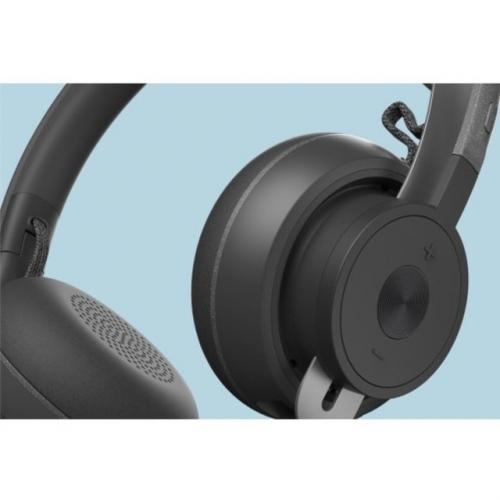 Logitech Zone 900 On Ear Wireless Bluetooth Headset With Advanced Noise Canceling Microphone, Connect Up To 6 Wireless Devices With One Receiver, Quick Access To ANC And Bluetooth Alternate-Image5/500