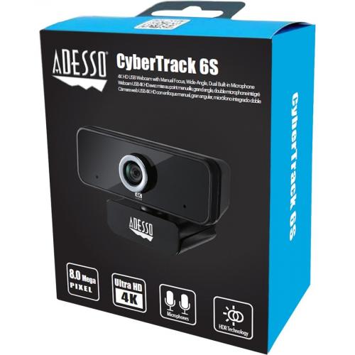 Adesso CyberTrack 6S Webcam   8 Megapixel   30 Fps   USB 2.0   TAA Compliant Alternate-Image5/500