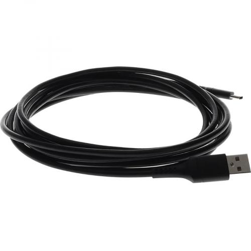 AddOn 1.0m (3.3ft) USB C Male To USB 2.0 (A) Male Sync And Charge Black Cable Alternate-Image5/500
