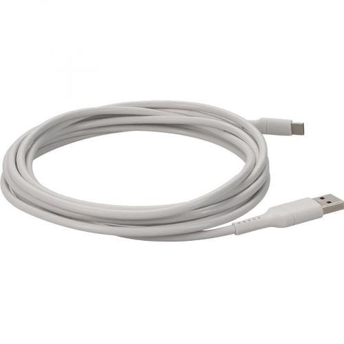 AddOn 2.0m (6.6ft) USB C Male To USB 2.0 (A) Male Sync And Charge White Cable Alternate-Image5/500