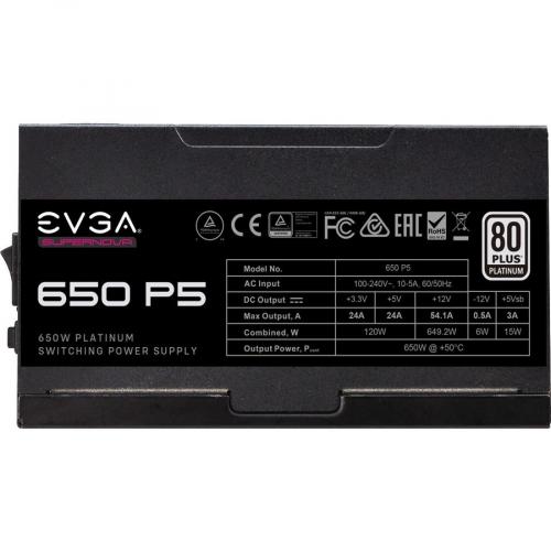 EVGA SuperNOVA 650 P5 Power Supply Alternate-Image5/500